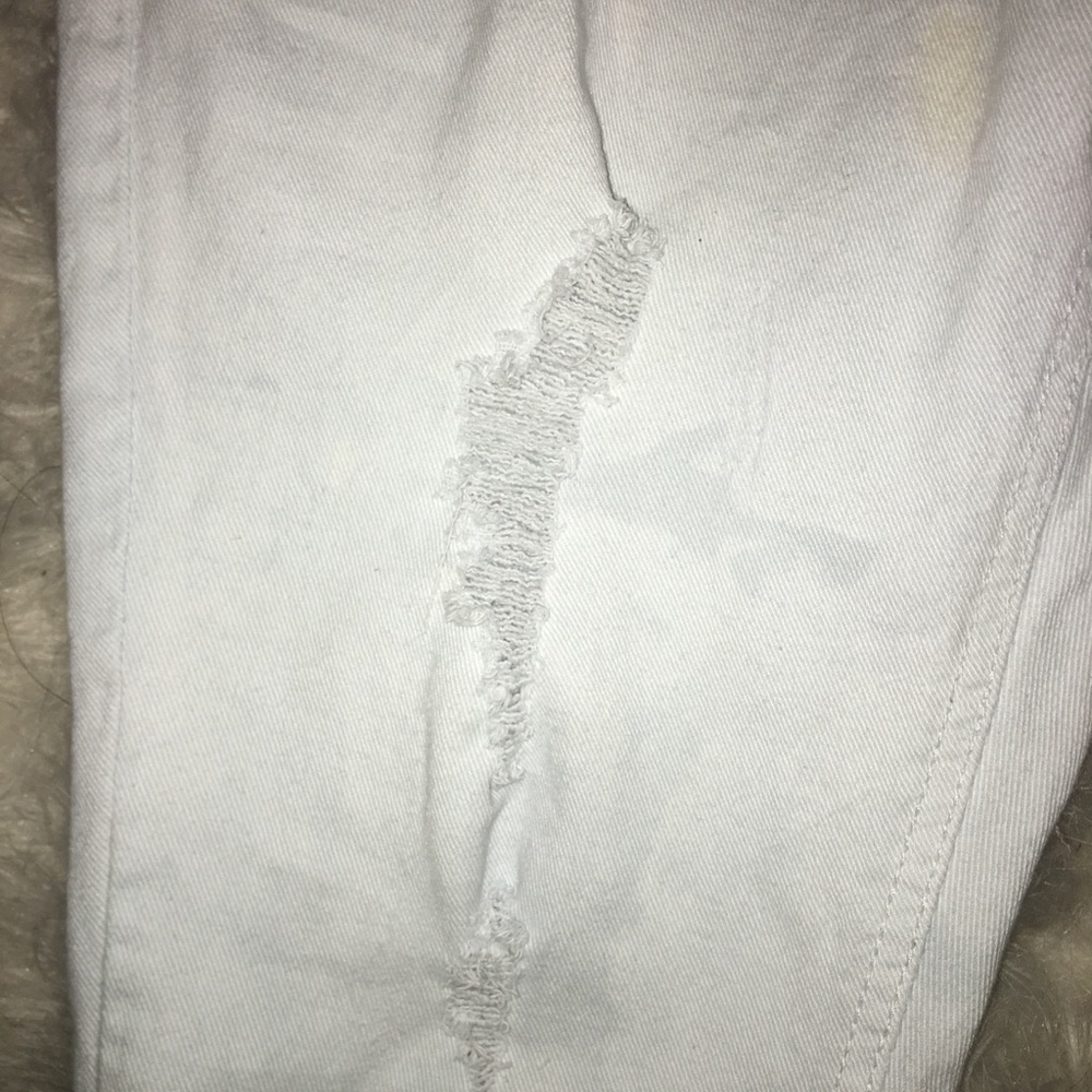 White Ripped Jeans - Picture 2 of 4